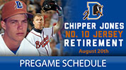 Chipper Jones Pre-game Schedule