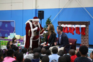 Santa, Lynda Loveland & Mike Chase