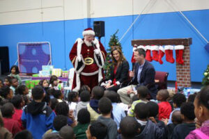 Santa, Lynda Loveland & Mike Chase