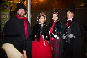 Christmas carolers