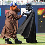 Wool E. Bull and Darth Vader