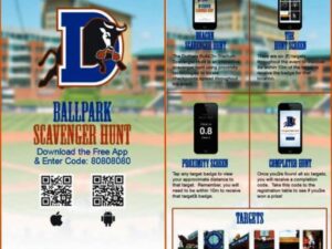 Durham Bulls scavenger hunt