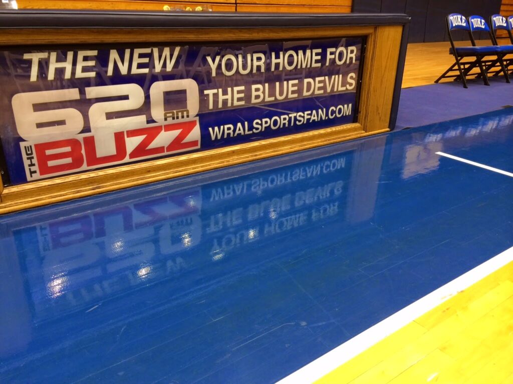 The Buzz sign at Cameron Indoor Stadium