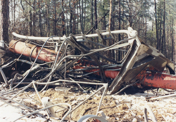 Antenna in the rubble