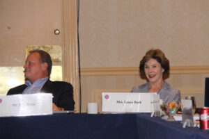 Eric Holm & Laura Bush