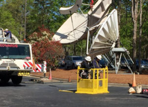 Tower maintenance crew at Microspace