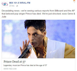 MIX 101.5 and Prince