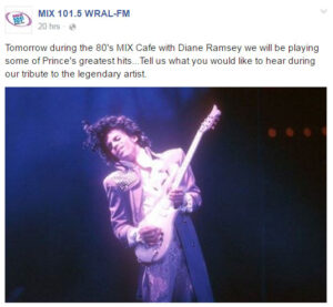 MIX 101. 5 and Prince