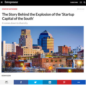 Entrepreneur article