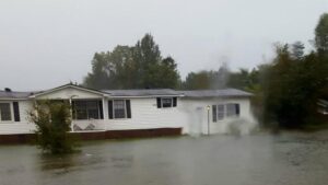 flooded house