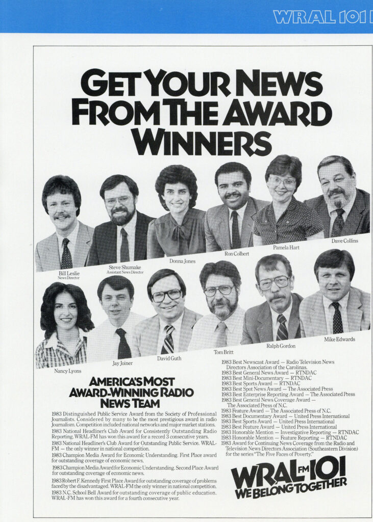 WRAL-FM News Team, 1983