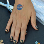 Solar eclipse nail art