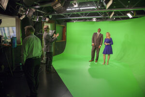 WRAL-TV virtual reality set