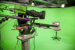 WRAL-TV virtual reality set