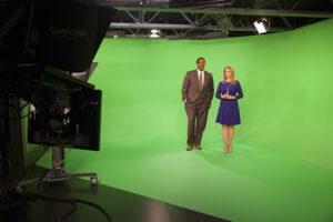 WRAL-TV virtual reality set