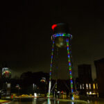 Rocky Mount Mills Tower Lighting