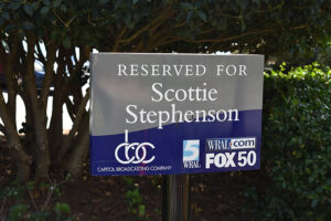 Scottie Stephenson's Parking Space at CBC