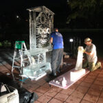 WRAL-TV's Tokyo 2020 Ice Sculpture