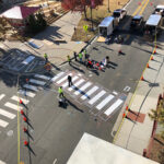 American Tobacco crosswalk art