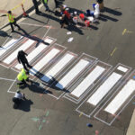 American Tobacco crosswalk art