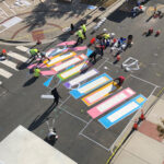 American Tobacco crosswalk art