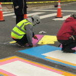 American Tobacco crosswalk art