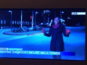 2020 WRAL Tower Lighting at Rocky Mount Mills