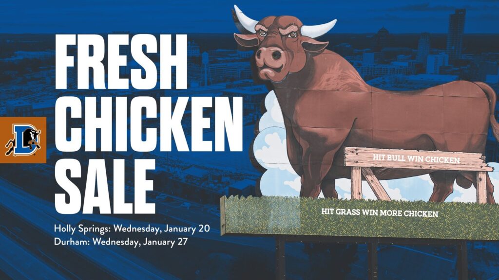 Durham Bulls Chicken Sale