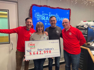 2021 MIX Radiothon check presentation