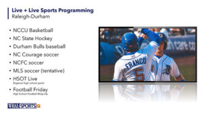 WRAL Sports+ Live Programming