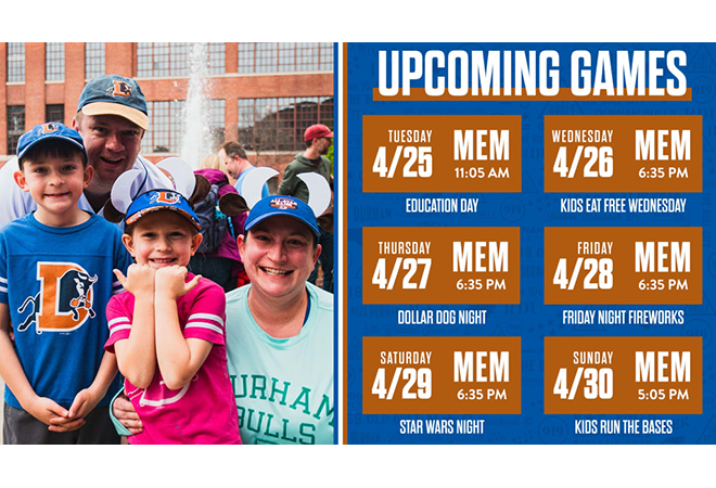 Durham Bulls homestand