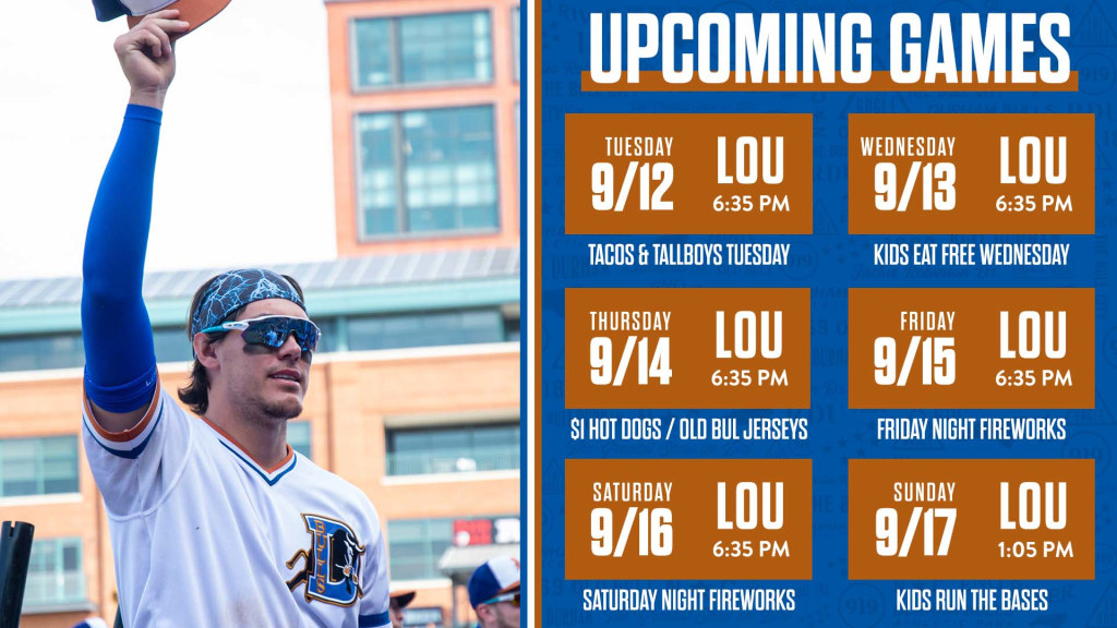 Durham Bulls Final Homestand 2023