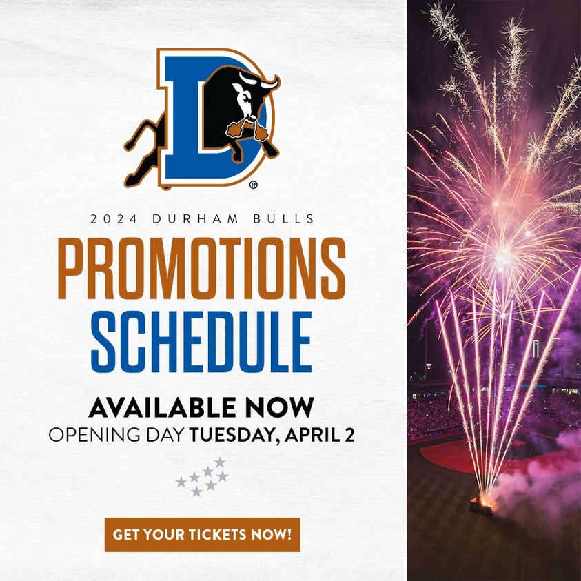 Durham Bulls 2024 Promotions Schedule