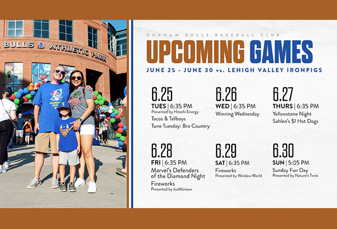 Durham Bulls 2024 Homestand