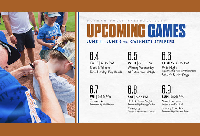 Durham Bulls 2024 homestand