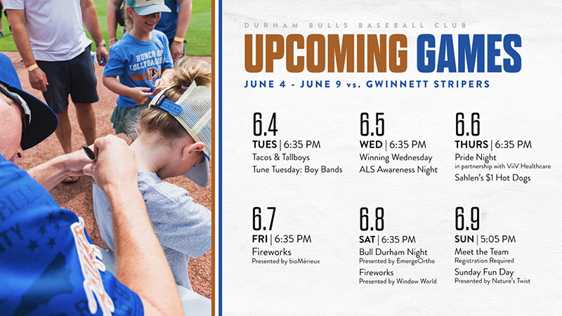 Durham Bulls 2024 homestand