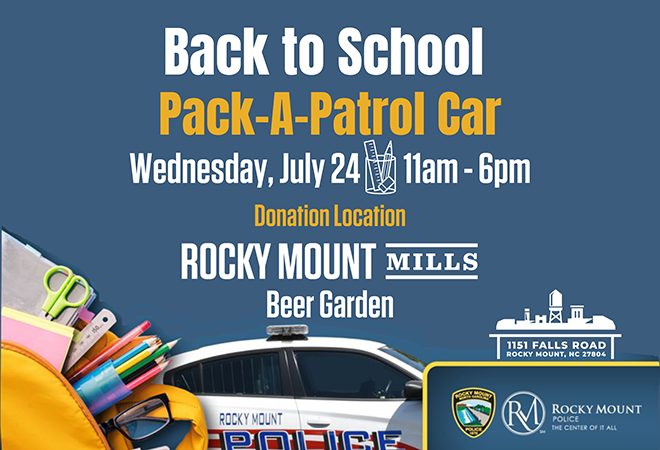 Rocky Mount Mills Pack a Patrol Car